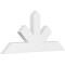 Ekena Millwork Saratoga Architectural Grade PVC Gable Bracket, 36"W x 16 1/2"H x 2"D x 4"F, 11/12 Pitch GBP036X17X0204SAR00 - alternate 1